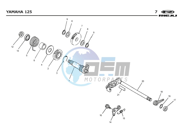 KICKSTART SHAFT  EURO2