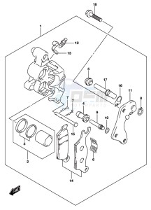 GSX-S125 drawing FRONT CALIPER