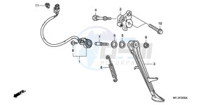 CBR1000RR9 France - (F / CMF REP) drawing STAND