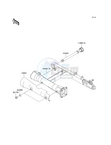 VN 1600 A [VULCAN 1600 CLASSIC] (A6F-A8FA) A8F drawing SWINGARM