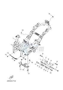 YP125R X-MAX125 X-MAX (2DM9 2DM9) drawing FRAME