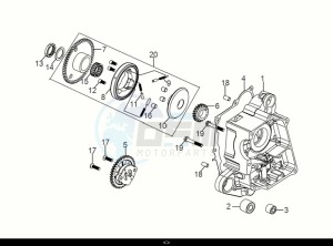 SYMPHONY ST 50 (XL05W1-EU) (E5) (M1) drawing R CRANK CASE-OIL PUMP ASSY