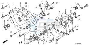 GL1800A BR - (BR) drawing FRONT COVER/TRANSMISSION COVER