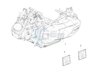 MEDLEY 150 4T IE ABS E4-2016-2018 (EMEA) drawing Engine, assembly