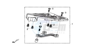 GTS 300i 2012 drawing LUGGAGE RACK