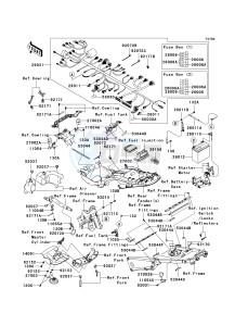 KRF 750 F [TERYX 750 4X4 NRA OUTDOORS] (F8F) C9FA drawing CHASSIS ELECTRICAL EQUIPMENT