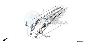 CRF450RD CRF450R Europe Direct - (ED) drawing REAR FENDER