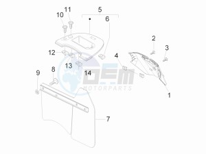 LX 125 4T ie E3 Vietnam drawing Rear cover - Splash guard