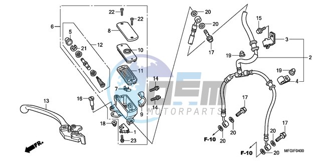 FR. BRAKE MASTER CYLINDER (CB600F/F3)