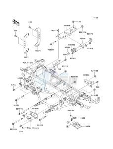 KVF 360 B [PRAIRIE 360] (B6F-B9F) B7F drawing ENGINE MOUNT