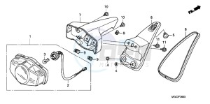 CB1100AD CB1100 ABS UK - (E) drawing TAILLIGHT