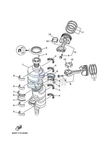 LF300TURH drawing CRANKSHAFT--PISTON