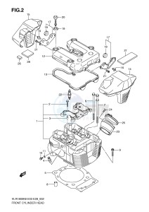 VLR1800 (E3-E28) drawing FRONT CYLINDER HEAD