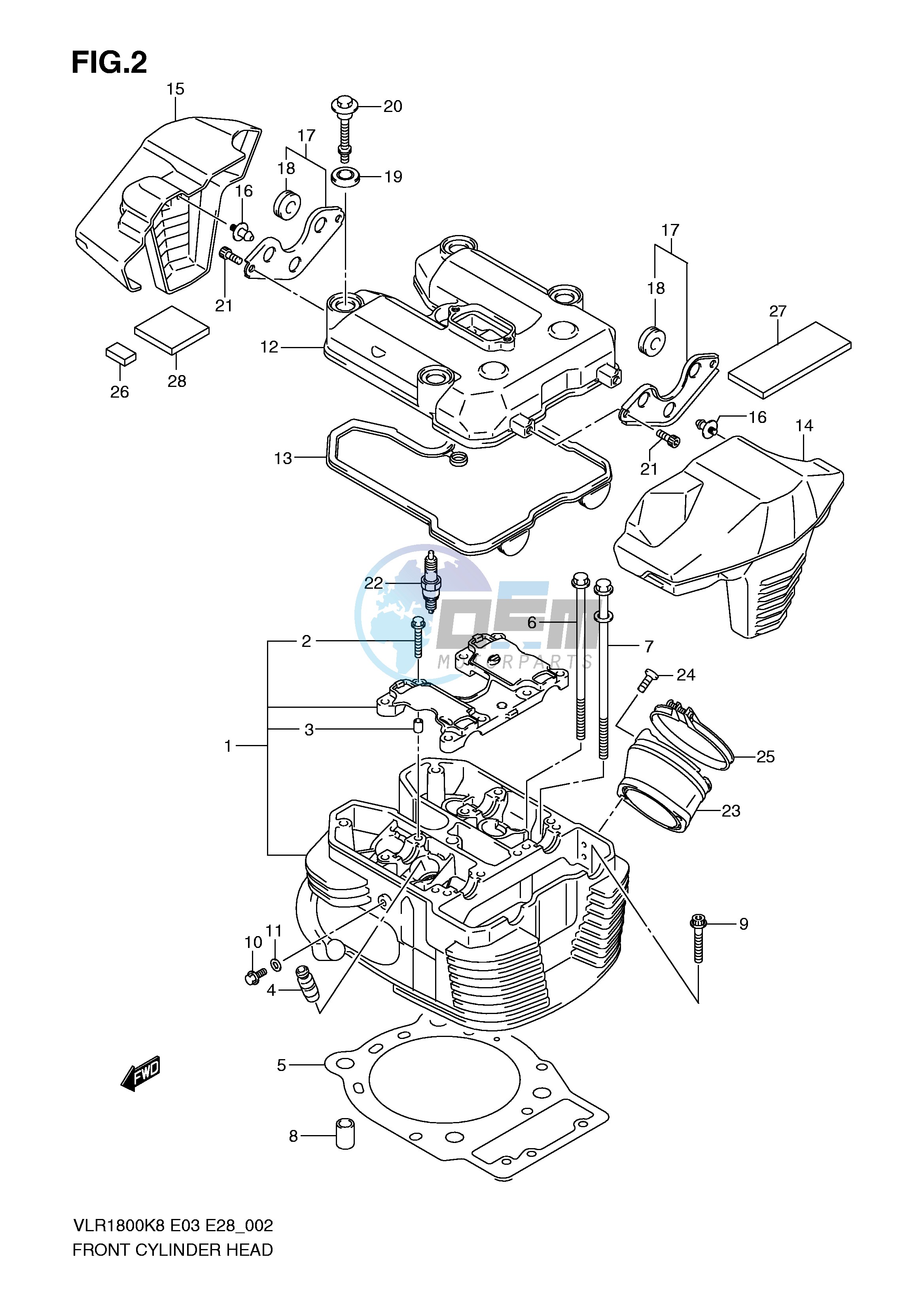 FRONT CYLINDER HEAD