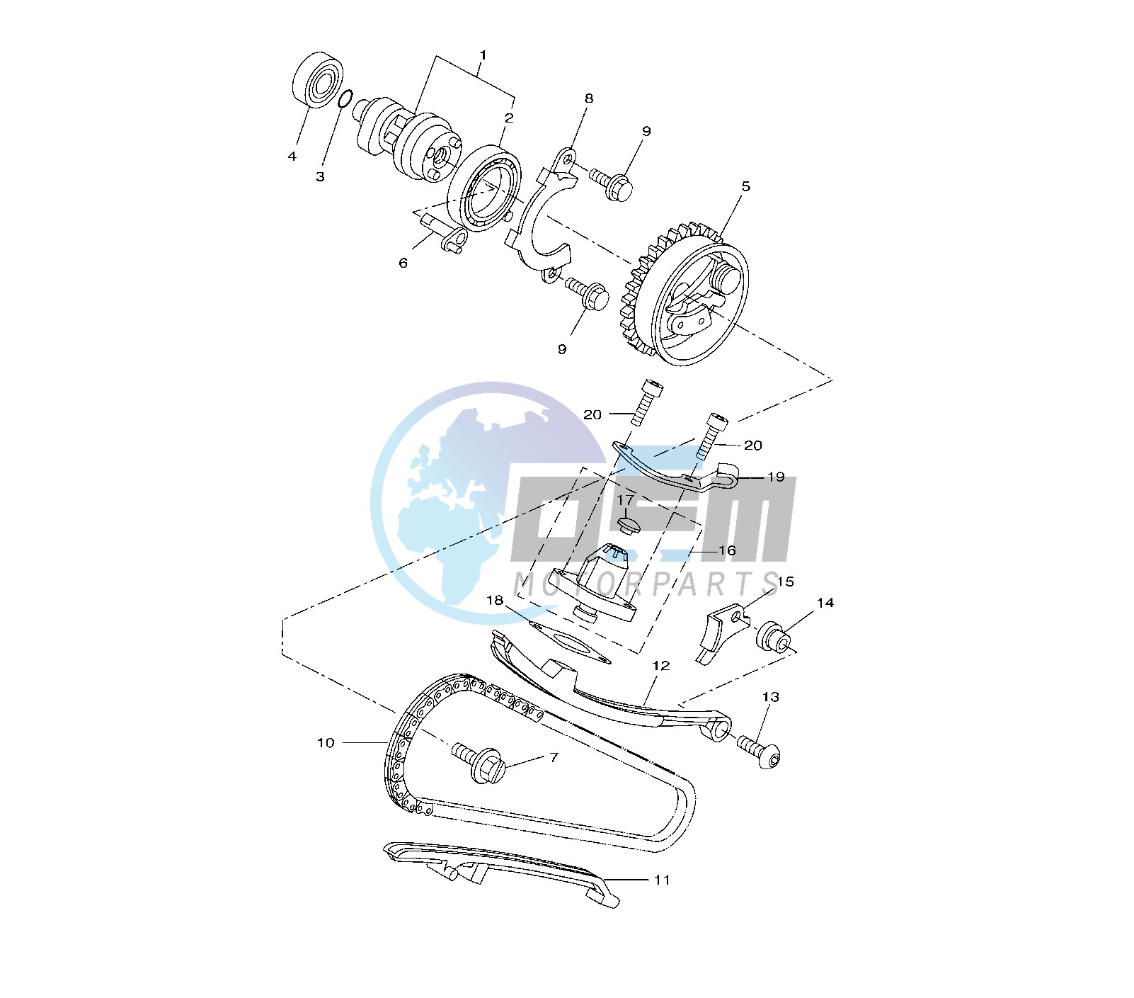 CAMSHAFT AND TIMING CHAIN