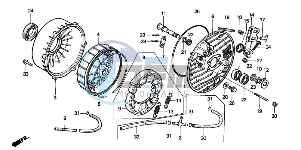 REAR BRAKE PANEL