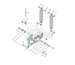 YP R X-MAX ABS 125 drawing REAR SHOCK ABSORBER