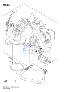 GSX1250FA (E28) drawing FUEL PUMP