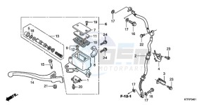 SH1259 E / 3E drawing FR. BRAKE MASTER CYLINDER (SH1259/1509)