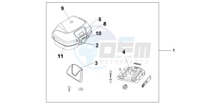 FES150A 125 S-WING drawing TOP BOX 45L