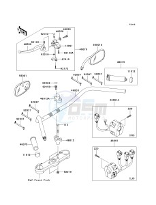 VN 2000 H [VULCAN 2000 CLASSIC] (8F-9F) 0H9F drawing HANDLEBAR