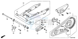 CRF80F9 Mexico - (MX) drawing SWINGARM