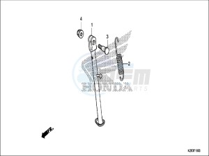 CRF125FBH Europe Direct - (ED) drawing SIDE STAND