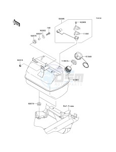 KAF 400 A [MULE 610 4X4] (A6F-AF) AAF drawing FUEL TANK-- A8F - AAF- --- CA- -