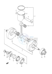 RM250 (E28) drawing CRANKSHAFT (MODEL M)