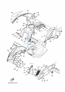 MT-07 ABS MTN690-U (B8M2) drawing FUEL TANK 2