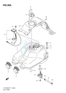 LT-F400 (P17) drawing FUEL TANK (MODEL L0)