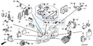 GL18009 Australia - (U / AB NAV) drawing CONTROL UNIT (AIRBAG)