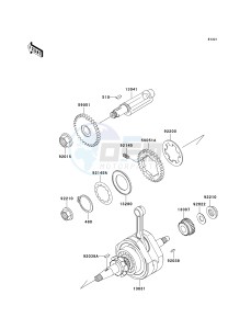 BN 125 A [ELIMINATOR 125] (A6F-A9F) A9F drawing CRANKSHAFT