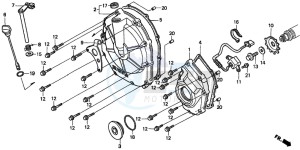 CB600F2 HORNET S drawing CLUTCH COVER