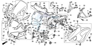 CBF1000T drawing COWL