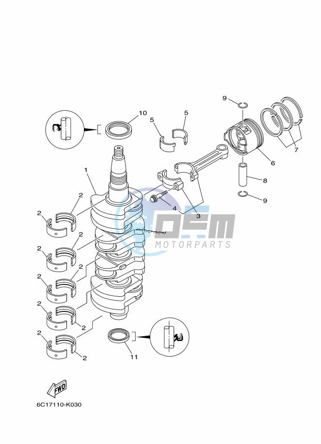 CRANKSHAFT--PISTON