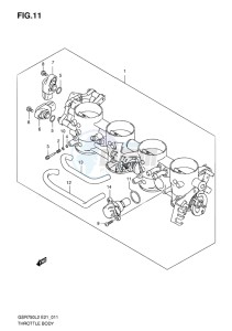 GSR750 EU drawing THROTTLE BODY