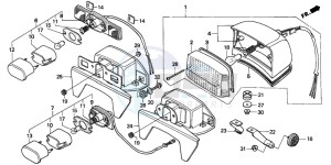 CA125 REBEL drawing TAILLIGHT