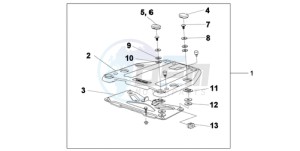 XL1000VA9 UK - (E / ABS MKH) drawing TOP BOX BRACKET