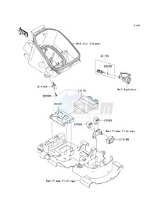 KVF 750 D [BRUTE FORCE 750 4X4I] (D8F-D9F) D8F drawing FUEL INJECTION