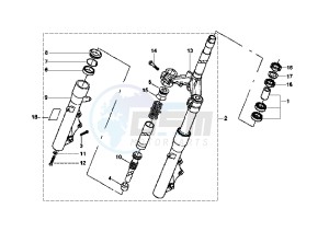 X8 125 drawing Front Fork