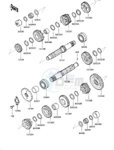 ZX 600 C [NINJA 600R] (C1-C2) [NINJA 600R] drawing TRANSMISSION