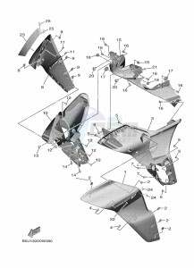 TRACER 9 MTT890 (B5U9) drawing COWLING