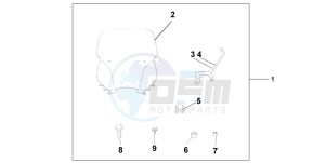 FJS600A 400 SILVER WING drawing WINDSHIELD