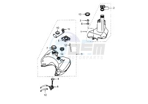 VIVACITY SERIE SPECIAL - 50 cc drawing FUEL AND OIL TANK