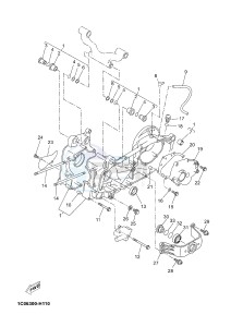 YP250R X-MAX 250 (2DL4 2DL4 2DL4) drawing CRANKCASE