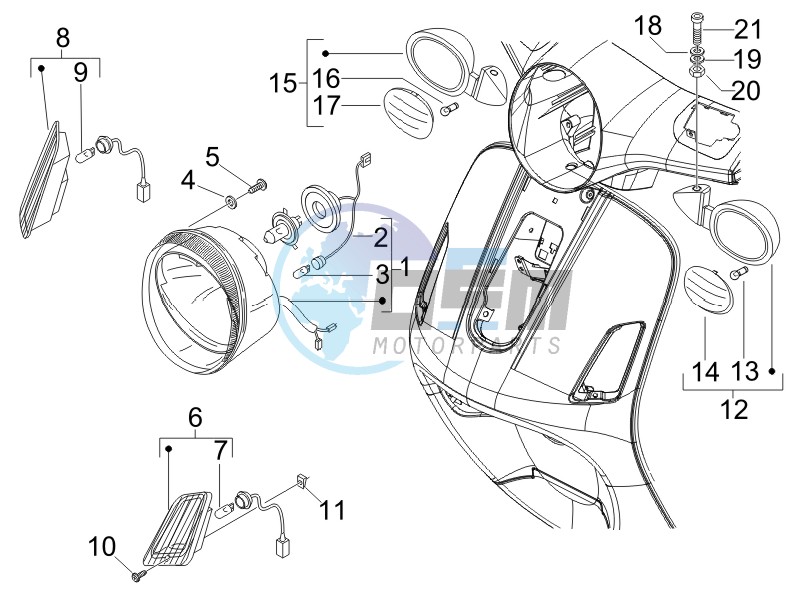 Head lights - Turn signal lamps