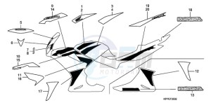 CBR125RW9 Europe Direct - (ED) drawing MARK/STRIPE (CBR125RW7/RW9/RWA)