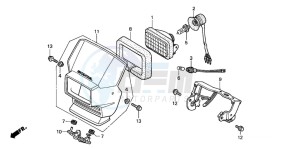 XLR125R drawing HEADLIGHT