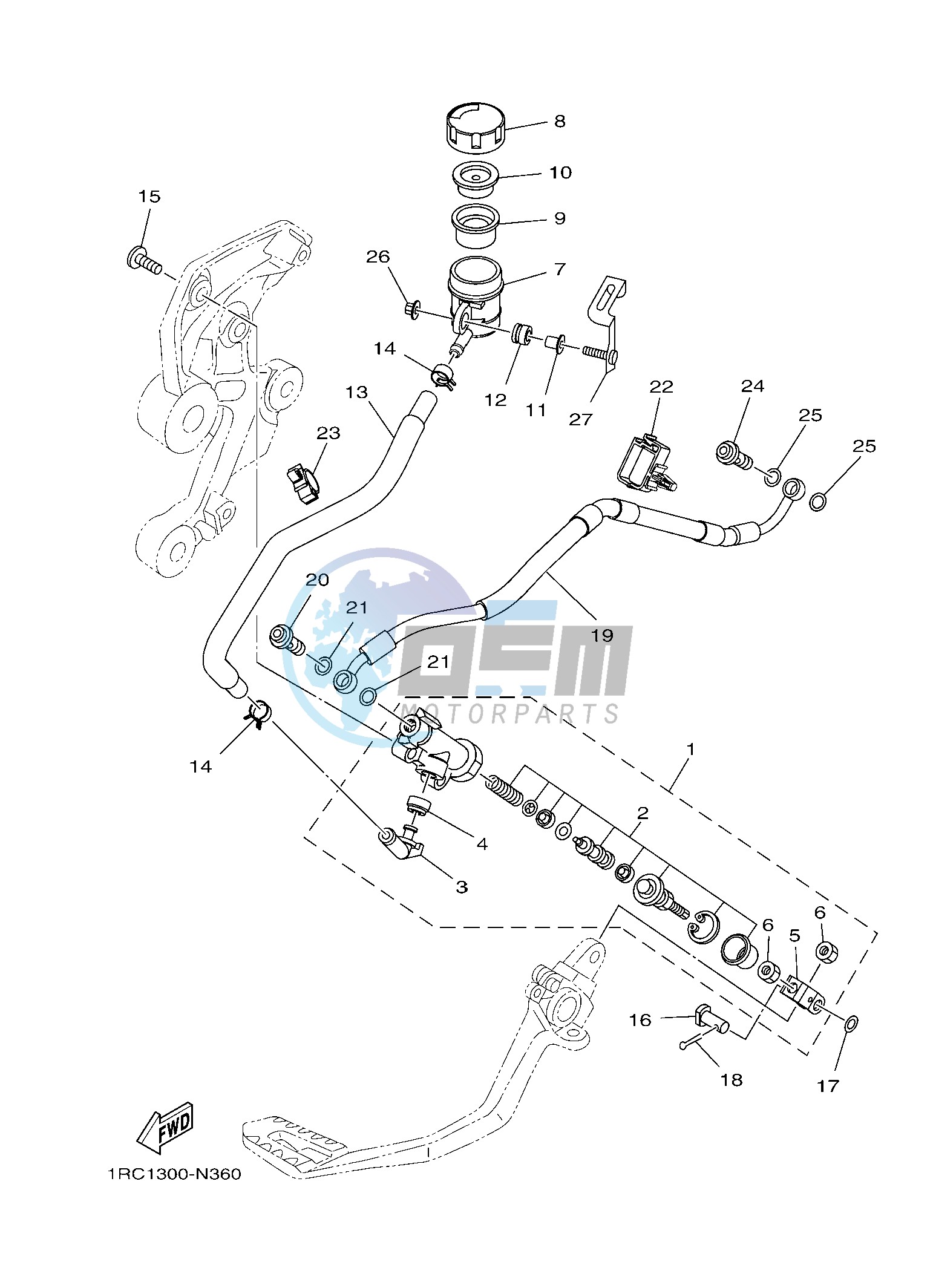 REAR MASTER CYLINDER